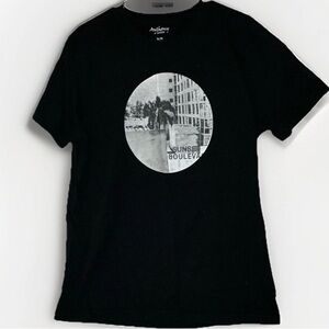 Anthony Of London SUNSET BOULEVARD Black T Shirt Women’s Size XL Classic Travel